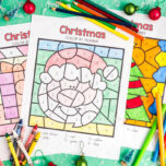 christmas color by number