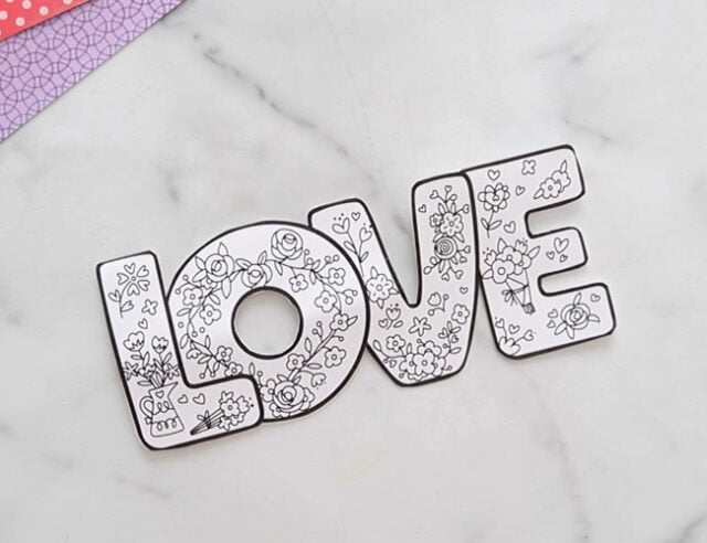 Cut out Love Card