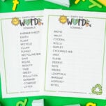 earth day word scramble cover