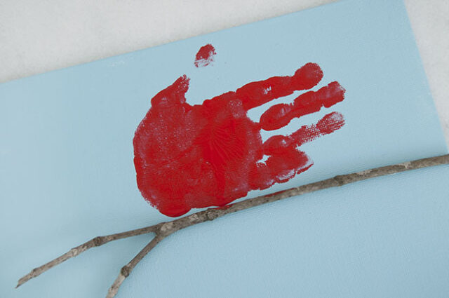 Finished handprint