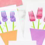 Fork Painted Flowers