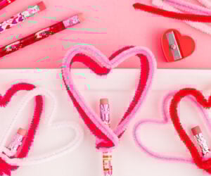 Heart Pipe Cleaner Pencil