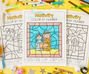 Nativity Color by Number