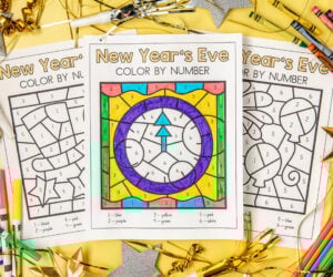 New Years Color by Number