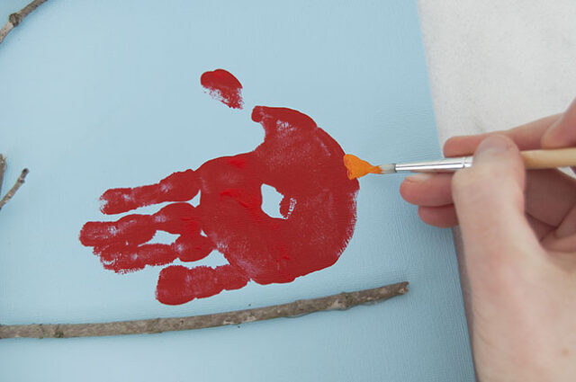 Paint beak on