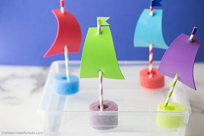 Pool Noodle Boats DIY