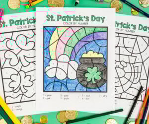 St Patrick's Day Color by Number