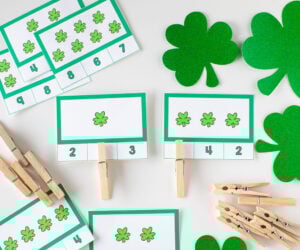 St Patrick's Day Counting Cards