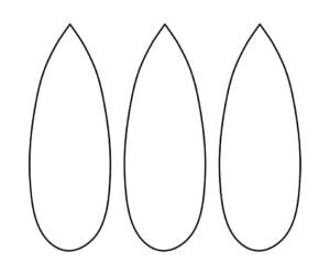 Turkey Feather Template