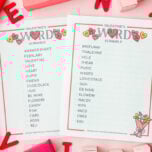Valentine Word Scramble