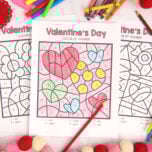 Valentines Day Color by Number